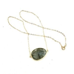14k Gold Filled Labradorite Pendant Necklace